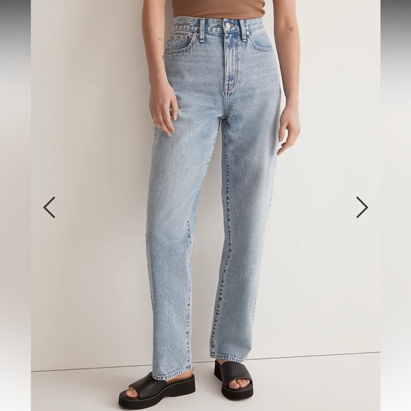 Madewell Baggy Straight Jeans in Olvera Wash - Picture 5 of 9